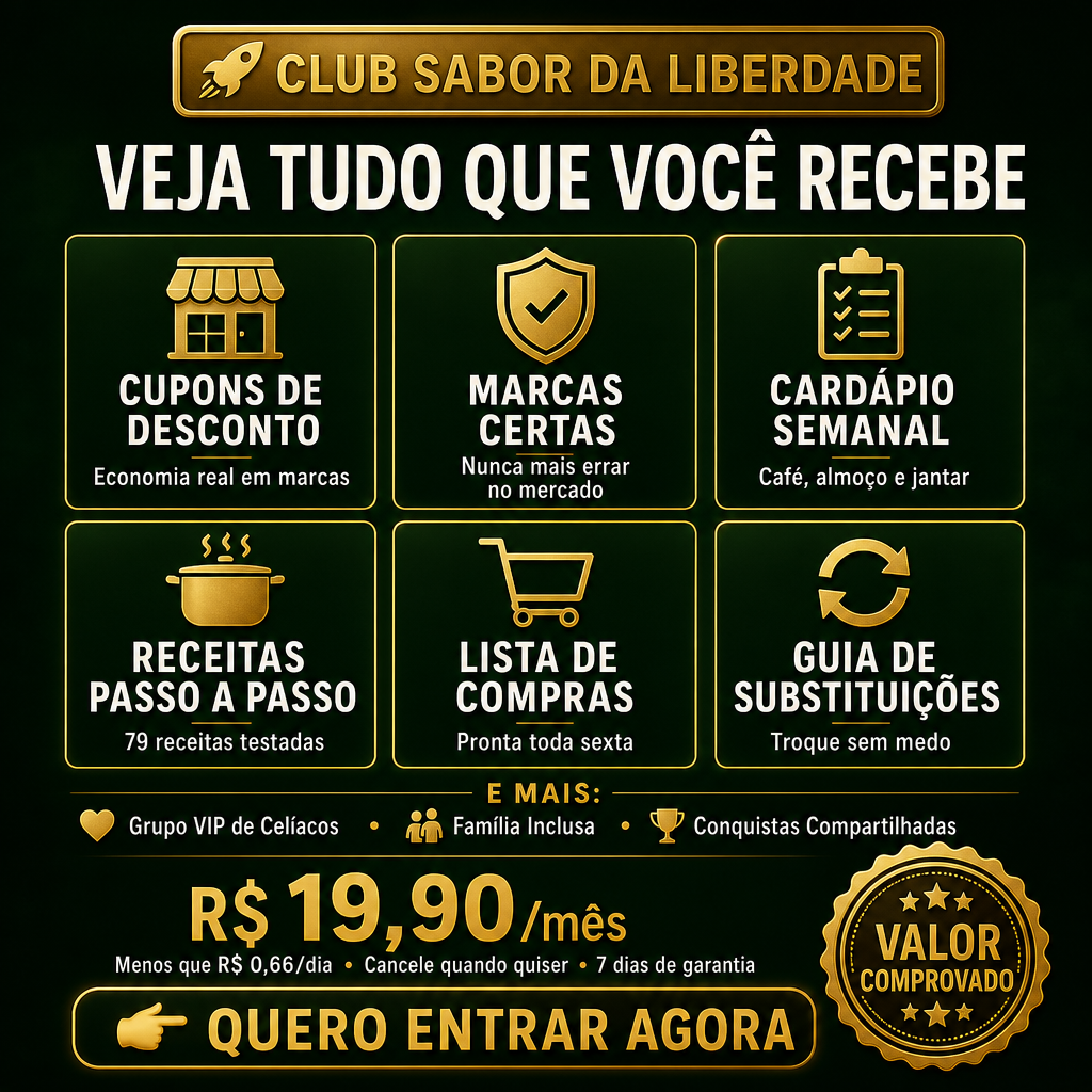 Benefícios Club Sabor da Liberdade